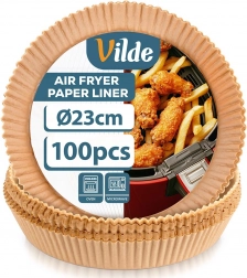 Paper Air Fryer Liners 23 cm, 100 pcs Vilde