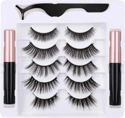 Magnetische Wimpern 5x mit magnetischem Eyeliner