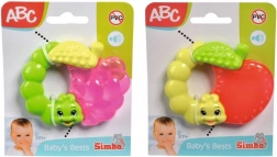 Anneau de dentition fruit avec chenille pour bébés