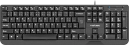 Keyboard Natec Trout Slim USB CZ/SK 1.8m Black