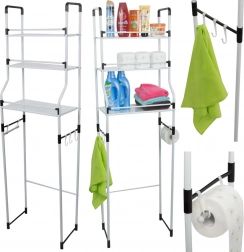 Badezimmerregal mit Organizer und drei Ablagen