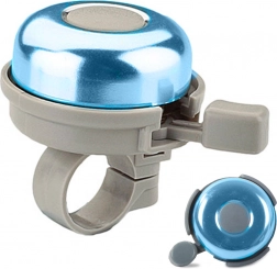 Metall-Fahrradklingel für den Lenker – lauter Klassiker, blau