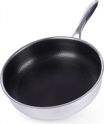 diepe roestvrijstalen pan COOKCELL 28 cm