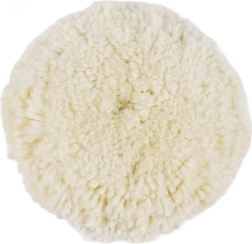 RUHHY 130 mm Synthetic Fleece Polishing Pad with Hook-and-Loop