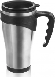 Stainless Steel Travel Mug 450 ml with Silicone Lid