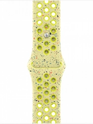 NIKE Sportarmband für 42‑mm Gehäuse, leuchtend gelbgrün, Größe M/L