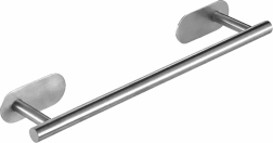 Zilverkleurige handdoekhouder 40 cm