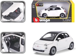 Bburago Fiat 500 model car 1:24 white