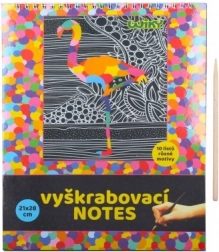 Scratch-off notebook with colorful pictures