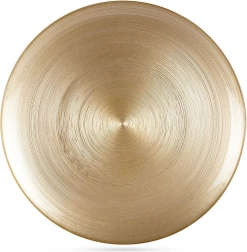 Assiette plate en verre doré 32,5 cm