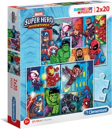 Puzzel Clementoni Marvel Superhelden 2x20 stukjes