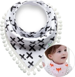 Baby Scarf with Pompoms