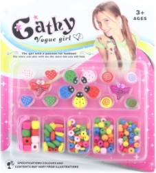 Holzperlen für Kinder zur Herstellung von Armbändern