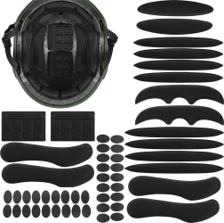 Einlagen für Fahrradhelm Trizand 54 Stk. schwarz