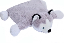 Coussin en peluche husky 2-en-1 pour enfants