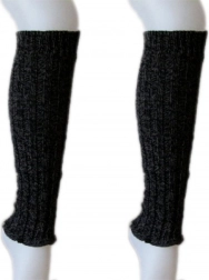 Bq14c wärmende Stulpen schwarz