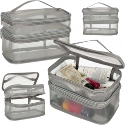 Trousse de toilette de voyage grise