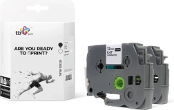 Schriftband Brother Schwarz auf Weiß 12mm x 8m