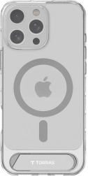 Transparentes magnetisches TORRAS Pstand Case mit Kickstand für iPhone 16 Pro Max