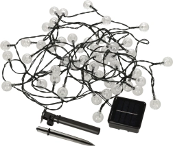 Solar-Garten-LED-Lichter runde Form 7m warmweiß