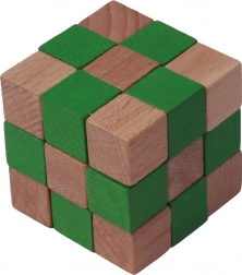Wooden Puzzle Cube Orange