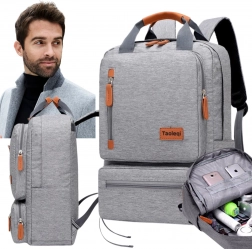 Leichter grauer Schulrucksack