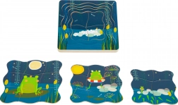 Layered Puzzle Frog Prince Small Foot