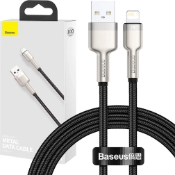 USB‑A‑auf‑Lightning‑Kabel BASEUS Cafule 1 m, 2,4 A – schwarz