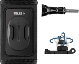 TELESIN Rucksackhalter-Set mit drehbarem 360° J-Haken für Action-Kameras