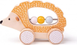 Wooden Toy Hedgehog on Wheels