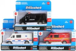 Metal Rescue Cars with Freewheel