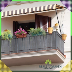 Schermdoek voor hek 1,5 × 25 m, 180 g/m², antraciet, UV-bestendig