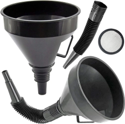 Grand entonnoir à carburant avec filtre et embout flexible XXL