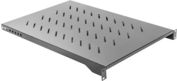 Shelf for 19" cabinet 1U, 1000 mm, 483 × 750 mm, black