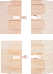 Small foot Holzrampen für Autorennbahn, 4 Stk.