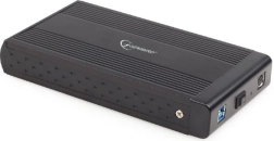 Boîtier externe en aluminium pour disque dur 3,5" avec USB 3.0, noir