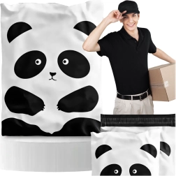 Panda poly mailers 255 × 370 mm, 50 pcs