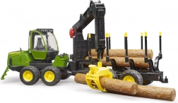 Bruder John Deere 1210E Timber Transporter with Crane 1:16