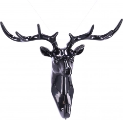 Antler Wall Hook Sticker - Black