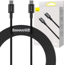 Kabel BASEUS Superior USB‑C auf USB‑C 100 W, 2 m, schwarz
