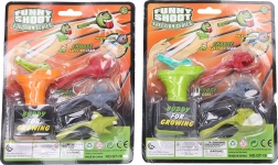 monster shooting game with slingshot and darts