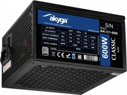 Akyga AK-C1-600 ATX Power Supply 600 W Classic with 80 PLUS Certification