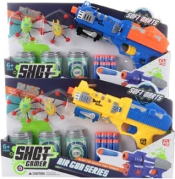 Foam Dart Gun with Bug Targets for Kids