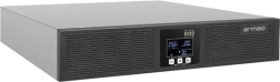ARMAC online UPS 1000 VA rack‑mount, 4× IEC C13, USB‑B, LCD, metal chassis