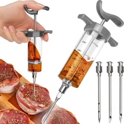Ruhhy 50 ml Meat Marinade Injector with 3 Needles