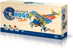 HUGO Construction Set Airplane with Tools 144 pcs plastic in box 31x16x7 cm