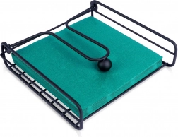 Metall-Serviettenhalter mit Andruckarm 19 × 19,5 cm – schwarz