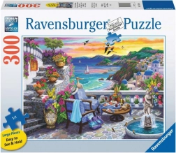 Puzzle Ravensburger Sunset over Santorini 300 pieces