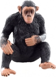 Plastic figuur van een chimpansee 5 × 7 × 4,5 cm
