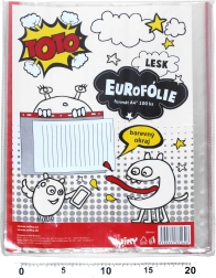 Pochette de classement transparente A4 avec onglet coloré